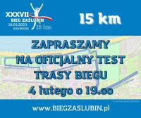 37. Bieg Zaślubin - testujemy trasę